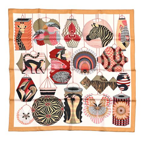 hermes lanternes ballons et cocardes|Lanternes, Ballons et Cocardes scarf 90 .